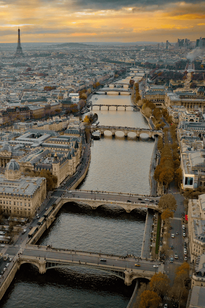 drone taking pictures of paris